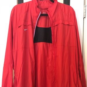 Red Nike Windbreaker